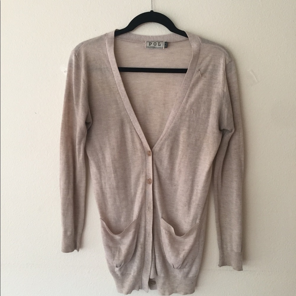Brown cardigan
